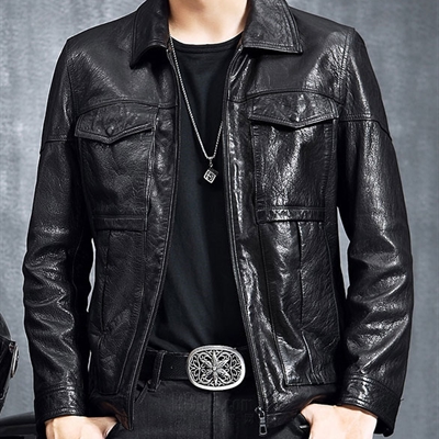 市场上装-皮衣-商务皮衣