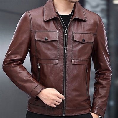 市场上装-皮衣-商务皮衣