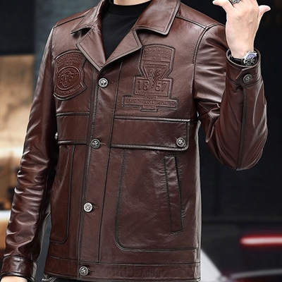 市场上装-皮衣-商务皮衣