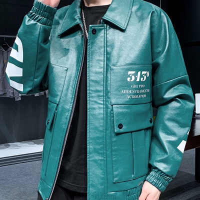 市场上装-皮衣-微潮皮衣