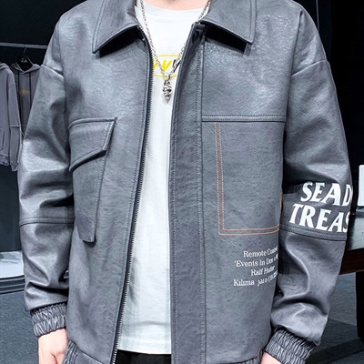 市场上装-皮衣-微潮皮衣