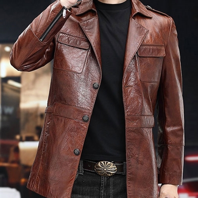 市场上装-皮衣-商务皮衣