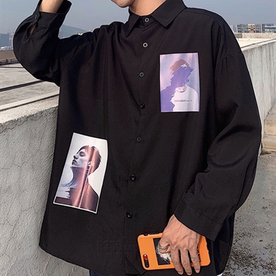 市场上装-衬衫-微潮衬衫