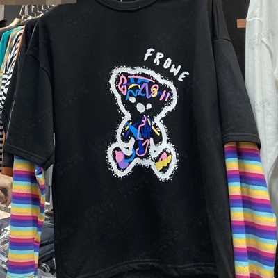 市场上装-T恤-微潮长袖T恤【实拍】