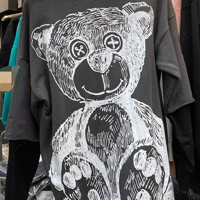 市场上装-T恤-微潮长袖T恤【实拍】