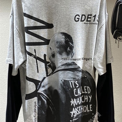 市场上装-T恤-微潮长袖T恤【实拍】