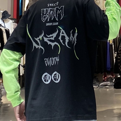 市场上装-T恤-微潮长袖T恤