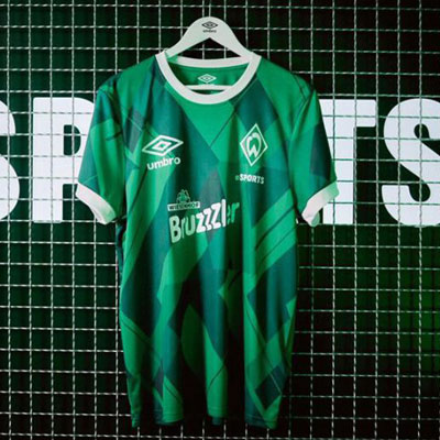 英国《Umbro x 德甲云达不来梅足球俱乐部》2020-21赛季电竞球衣