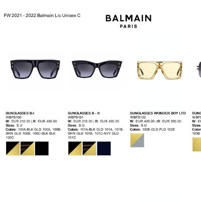 2021秋冬_Balmain 配件_欧洲大牌资料