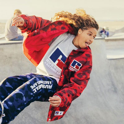 日本《Russell Athletic x BAPE》2020秋冬运动男女装
