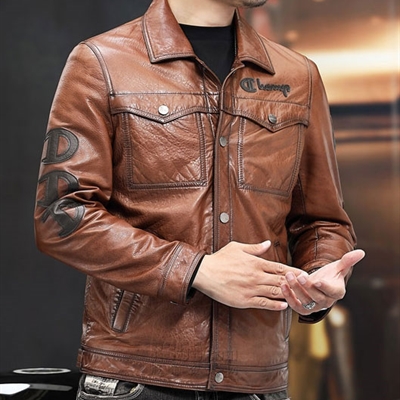 市场上装-皮衣-商务皮衣