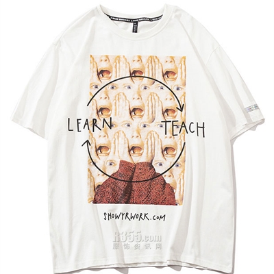 市场上装-T恤-微潮T恤