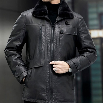 市场上装-皮衣-商务皮衣