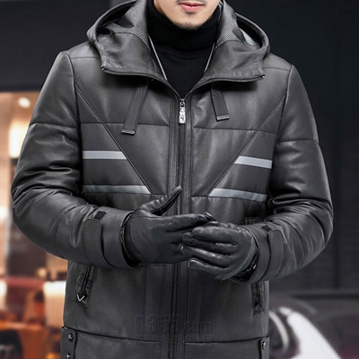 市场上装-皮衣-商务皮衣