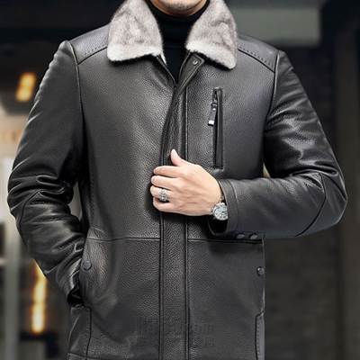 市场上装-皮衣-商务皮衣