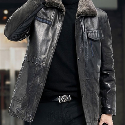 市场上装-皮衣-商务皮衣