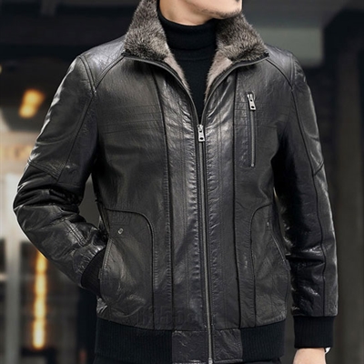 市场上装-皮衣-商务皮衣