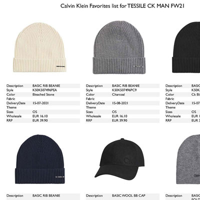 2021秋冬_Calvin Klein 配件_欧洲大牌资料
