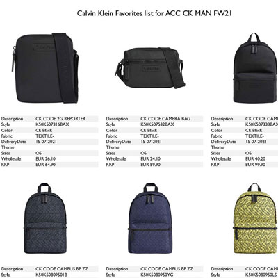 2021秋冬_Calvin Klein 皮具_欧洲大牌资料