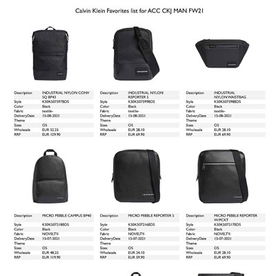 2021秋冬_Calvin Klein Jeans 皮具_欧洲大牌资料