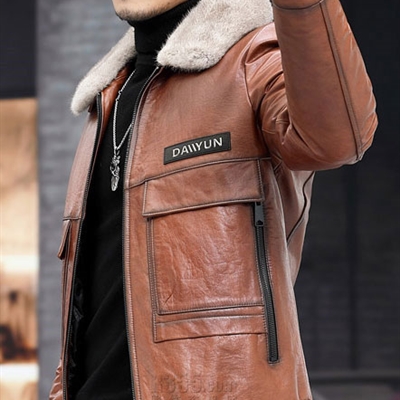 市场上装-皮衣-商务皮衣