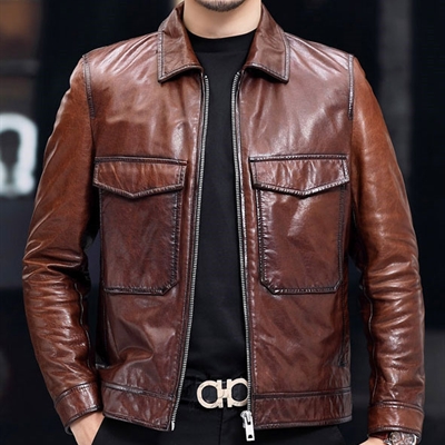 市场上装-皮衣-商务皮衣