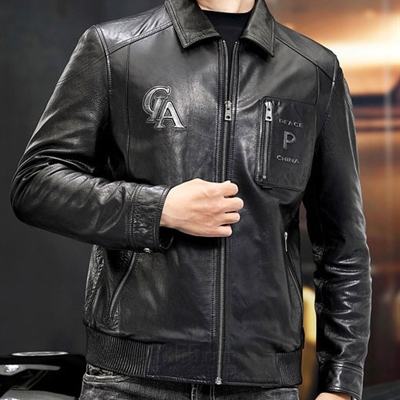 市场上装-皮衣-商务皮衣