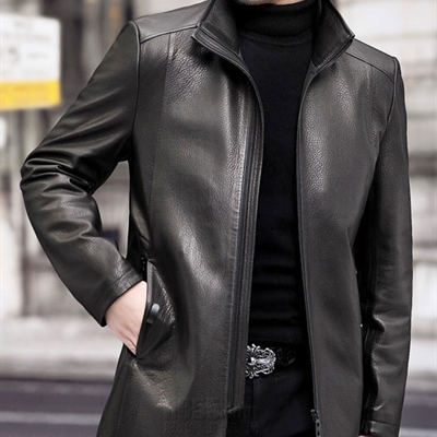 市场上装-皮衣-商务皮衣