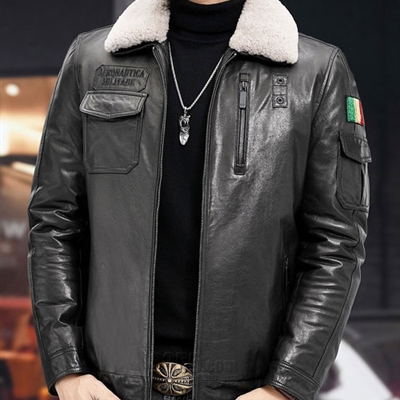 市场上装-皮衣-商务皮衣