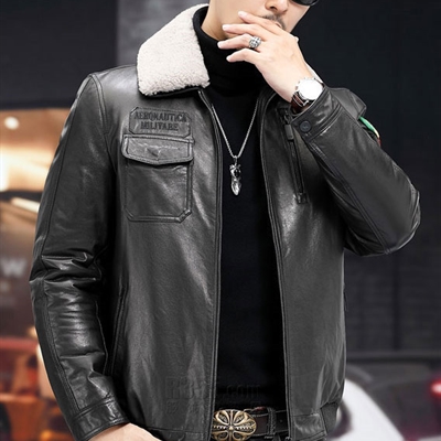 市场上装-皮衣-商务皮衣