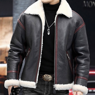 市场上装-皮衣-商务皮衣