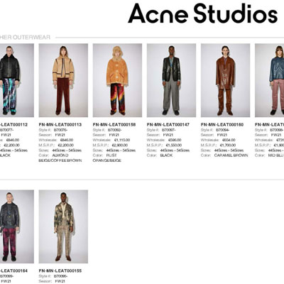 2021秋冬_Acne Studios _欧洲大牌资料