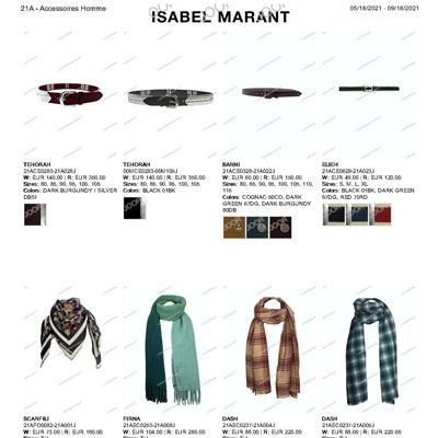 2021秋冬_Isabel Marant 配件_欧洲大牌资料
