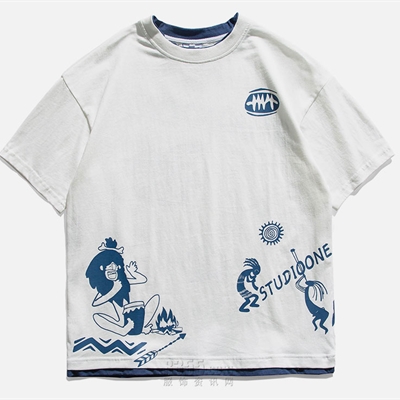 市场上装-T恤-微潮T恤