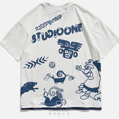 市场上装-T恤-微潮T恤