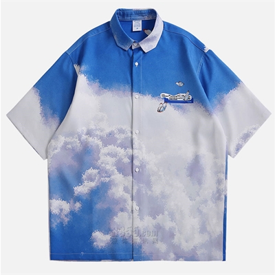 市场上装-衬衫-微潮衬衫