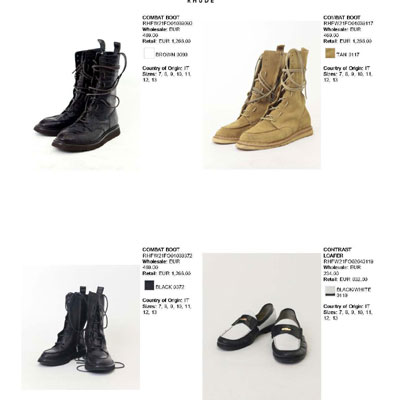 2021秋冬_Rhude_鞋子_欧洲大牌资料
