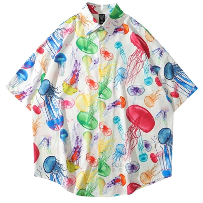 市场上装-衬衫-微潮衬衫