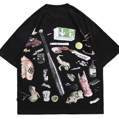 市场上装-T恤-微潮T恤