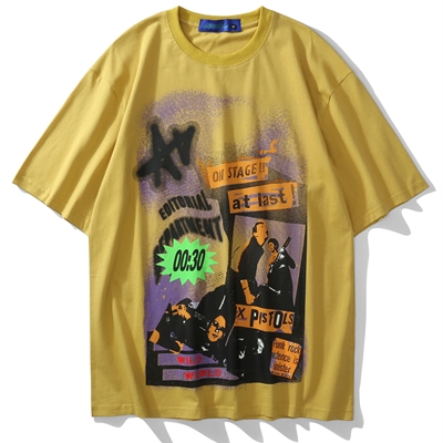 市场上装-T恤-微潮T恤