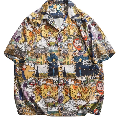 市场上装-衬衫-微潮衬衫