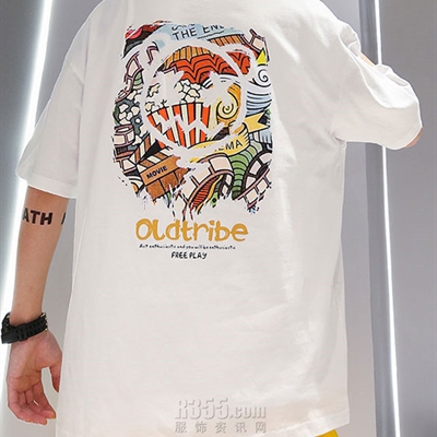 市场上装-T恤-微潮T恤