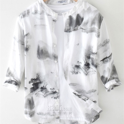 市场上装-衬衫-微潮衬衫