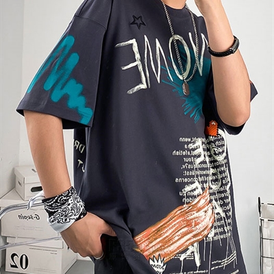 市场上装-T恤-微潮T恤