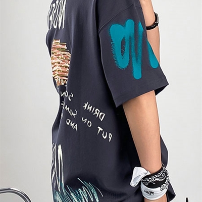 市场上装-T恤-微潮T恤