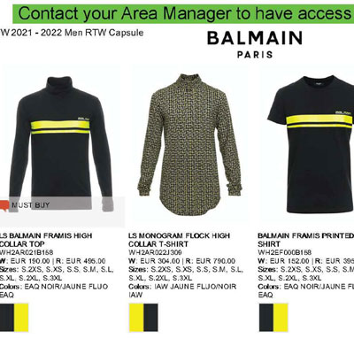 2021秋冬_Balmain _服装_欧洲大牌资料