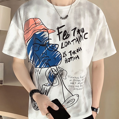 市场上装-T恤-微潮T恤
