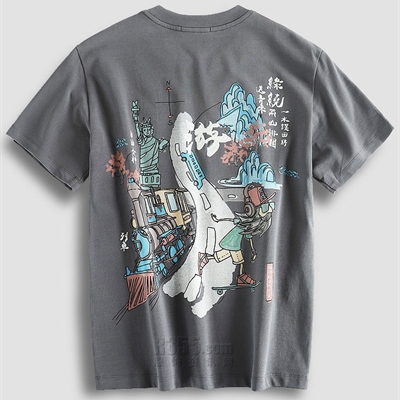 市场上装-T恤-微潮T恤