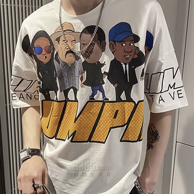 市场上装-T恤-微潮T恤