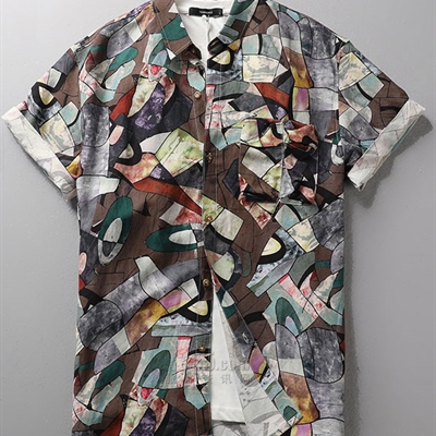 市场上装-衬衫-微潮衬衫